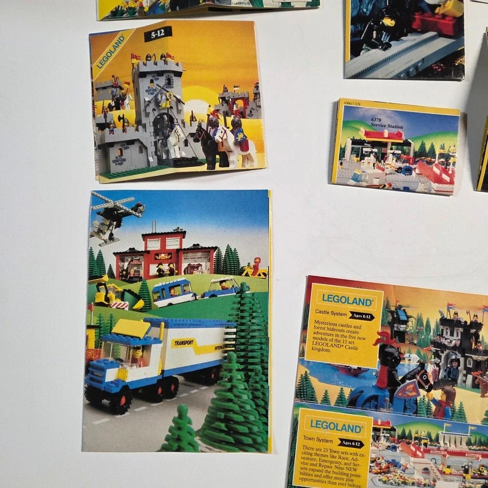 LEGO Vintage Catalog Lot Kids Multicolor Legoland Castle Space Technic 80s 90s